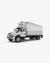 Box Truck Mockup - Half Side View
