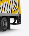 Box Truck Mockup - Half Side View