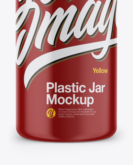 Plastic Coffe Jar Mockup