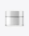 Clear Glass Cosmetic Jar Mockup