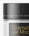 Clear Glass Cosmetic Jar Mockup