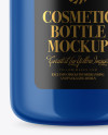 Glossy Cosmetic Bottle with Pump Mockup