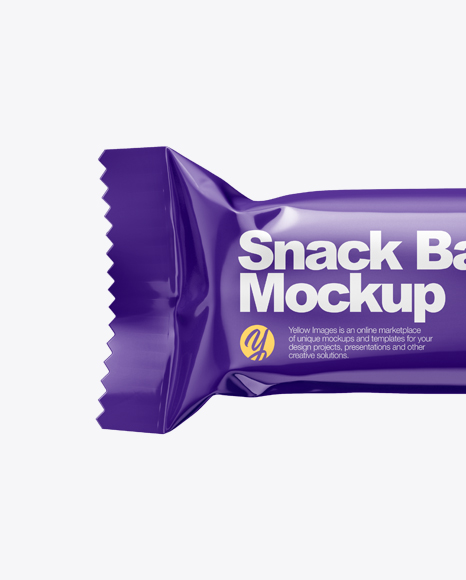 Glossy Snack Bar Mockup Glossy Snack Bar Mockup