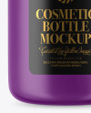 Matte Cosmetic Bottle with Pump Mockup