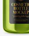 Metallic Cosmetic Bottle with Pump Mockup