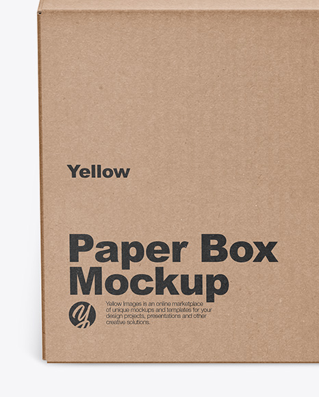 Paper Box Mockup