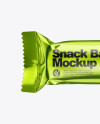 Metallic Snack Bar Mockup Metallic Snack Bar Mockup