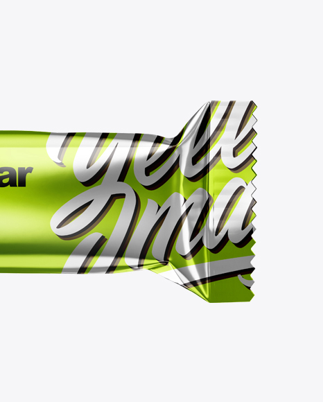 Metallic Snack Bar Mockup Metallic Snack Bar Mockup