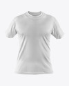 Men’s T-Shirt with Line Texture Mockup