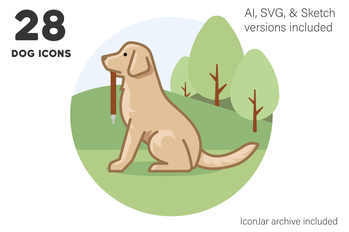 28 Dog and Puppy Icons