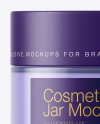 Clear Glass Cosmetic Jar Mockup