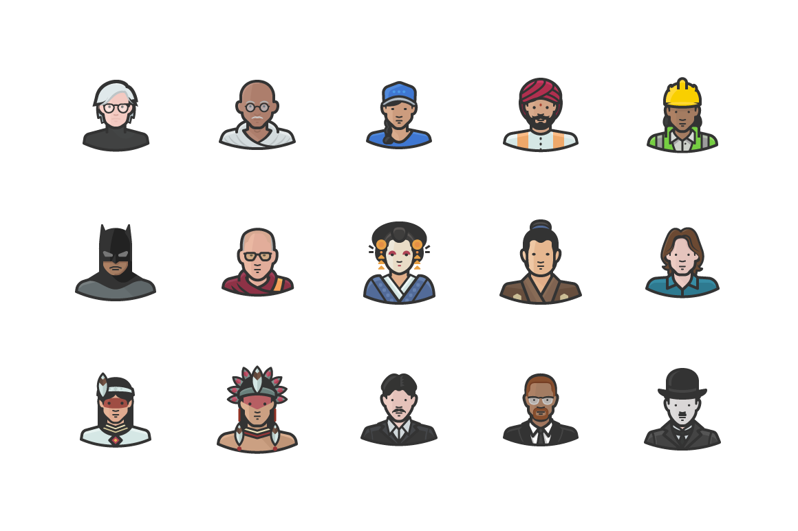 30 Free Diversity Avatars