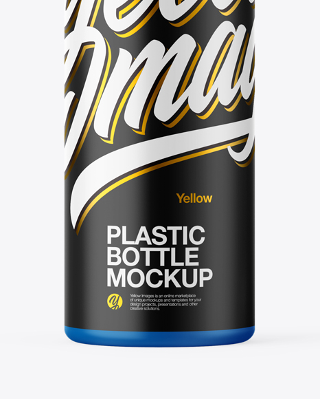 Matte Plastic Bottle Mockup