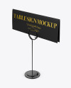 Table Sign W/ Plastic Holder Mockup