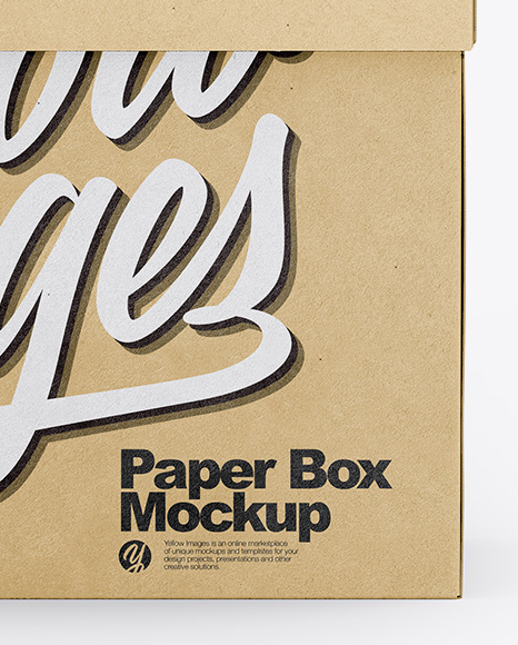 Kraft Box Mockup