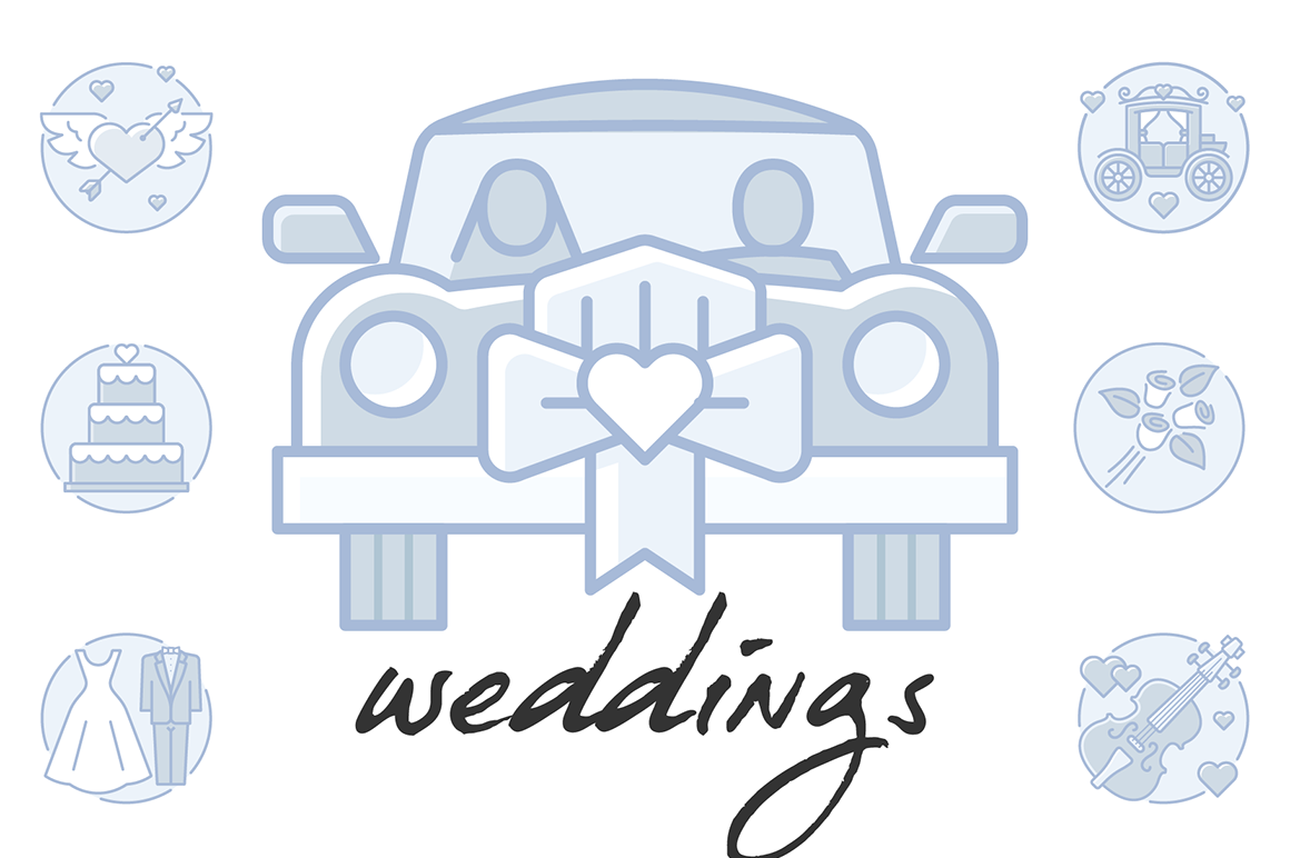 135 Wedding Icons