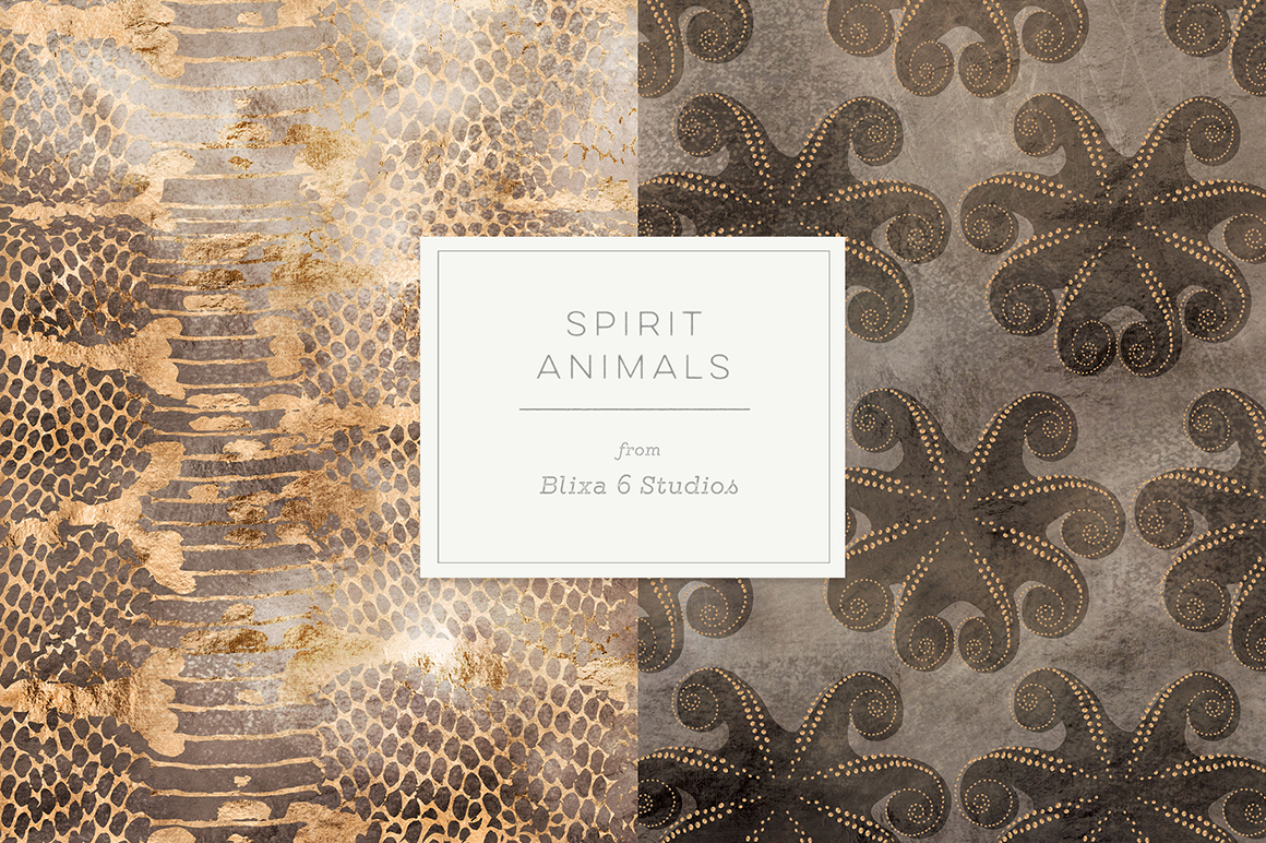 36 Wild Things Golden Animal Prints