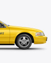 New York Taxi Mockup - Side View