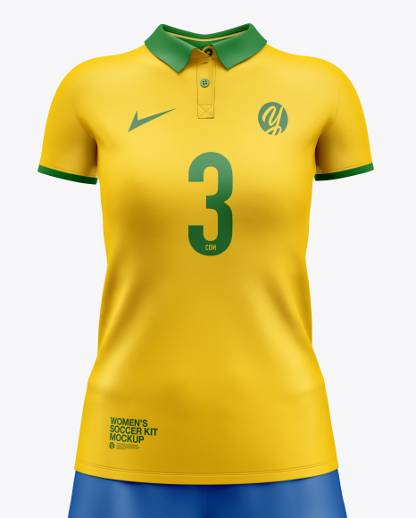 Women`s Full Soccer Kit Mockup