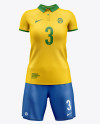 Women`s Full Soccer Kit Mockup