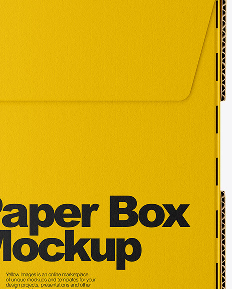 Glossy Paper Box Mockup