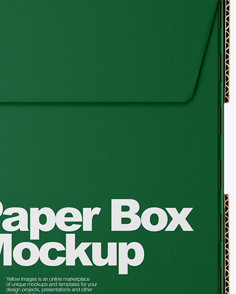 Matte Paper Box Mockup