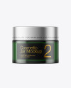 Dark Green Glass Cosmetic Jar Mockup Dark Green Glass Cosmetic Jar Mockup