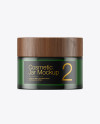 Dark Green Glass Cosmetic Jar Mockup Dark Green Glass Cosmetic Jar Mockup