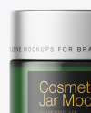 Dark Green Glass Cosmetic Jar Mockup Dark Green Glass Cosmetic Jar Mockup