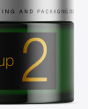 Dark Green Glass Cosmetic Jar Mockup Dark Green Glass Cosmetic Jar Mockup