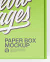 Glossy Paper Box Mockup