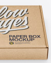 Kraft Paper Box Mockup Kraft Paper Box Mockup