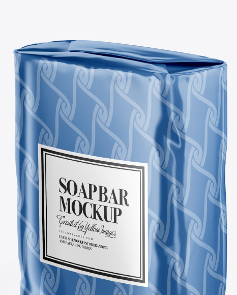Glossy Soap Bar Package Mockup Glossy Soap Bar Package Mockup
