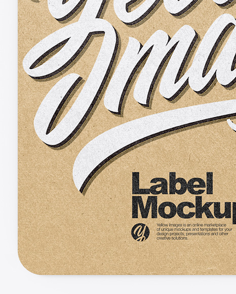 Kraft Label Mockup