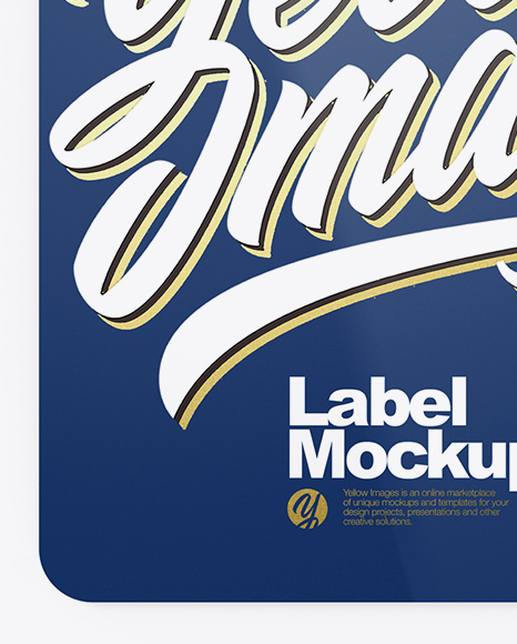 Glossy Label Mockup