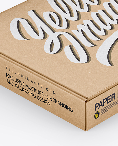 Kraft Paper Box Mockup