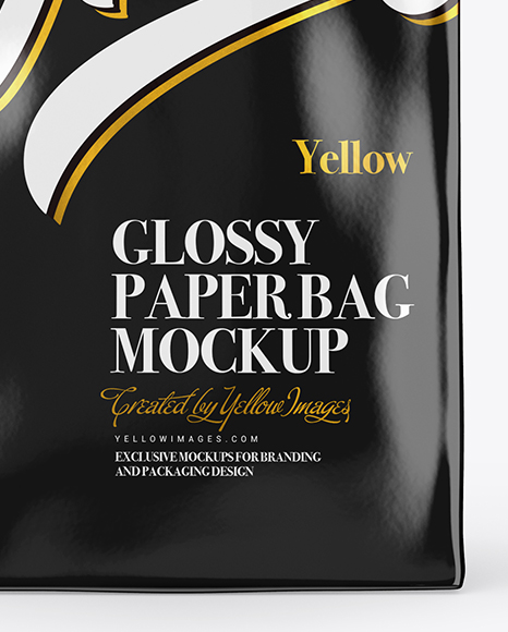 Glossy Paper Bag Mockup