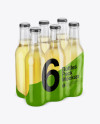 6 Bottles Pack Mockup