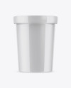 Glossy Ice Cream Cup Mockup