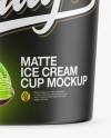 Matte Ice Cream Cup Mockup