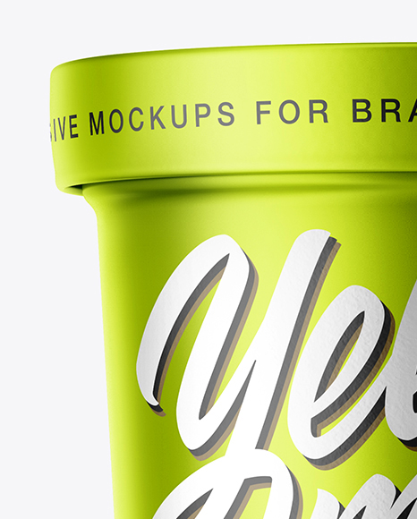 Metallized Ice Cream Cup Mockup