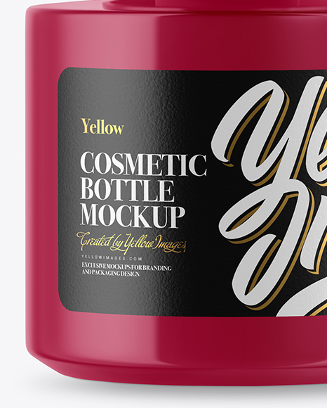 Glossy Cosmetic Bottle Mockup Glossy Cosmetic Bottle Mockup