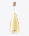 Clear Glass Lambrusco White Wine Bottle Mockup Clear Glass Lambrusco White Wine Bottle Mockup