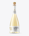 Clear Glass Lambrusco White Wine Bottle Mockup Clear Glass Lambrusco White Wine Bottle Mockup