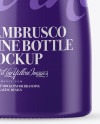 Clear Glass Lambrusco White Wine Bottle Mockup Clear Glass Lambrusco White Wine Bottle Mockup