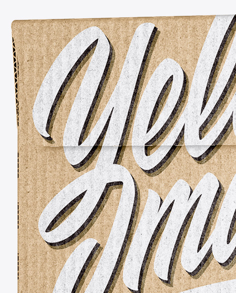 Kraft Paper Box Mockup