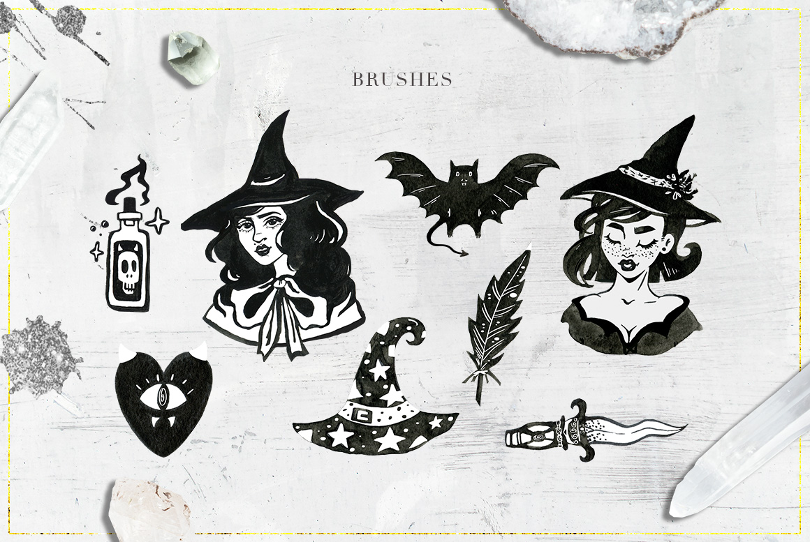 75 Witchcraft Photoshop Brushes