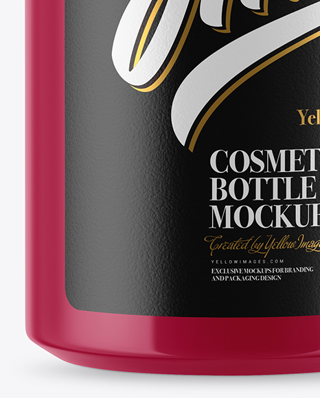 Glossy Cosmetic Bottle Mockup