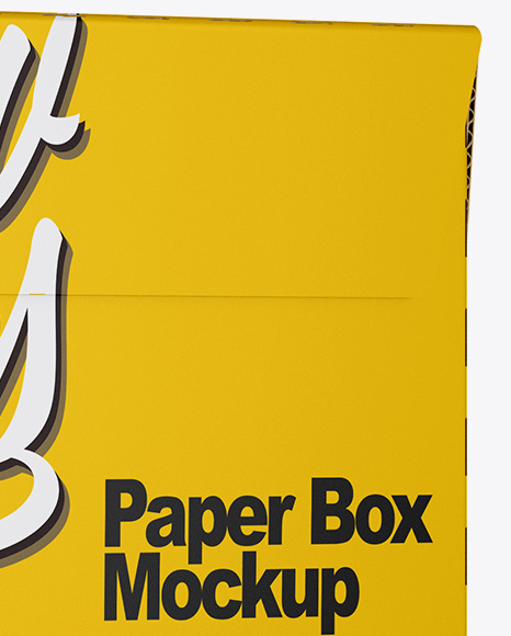 Glossy Paper Box Mockup