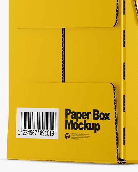 Glossy Paper Box Mockup